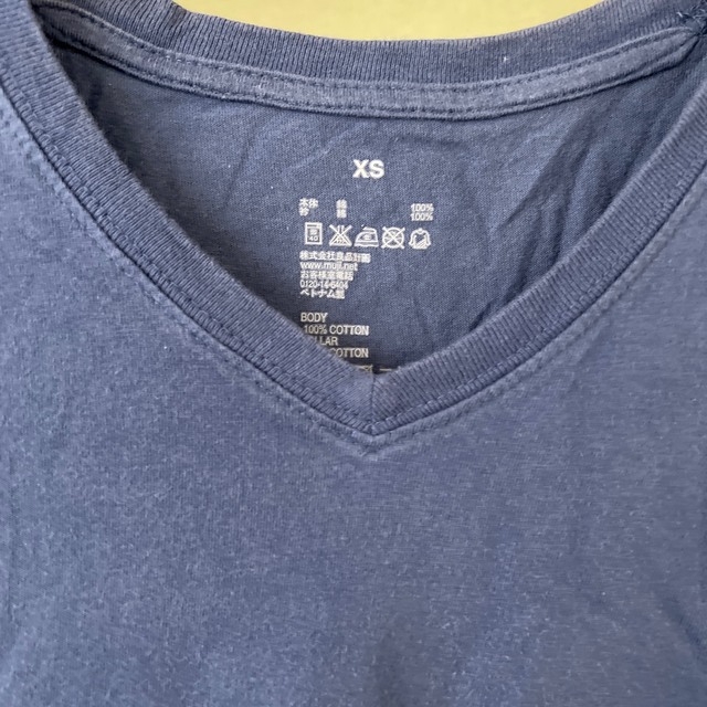 MUJI (無印良品)(ムジルシリョウヒン)のTシャツ　無印　美品　XS レディースのトップス(Tシャツ(半袖/袖なし))の商品写真