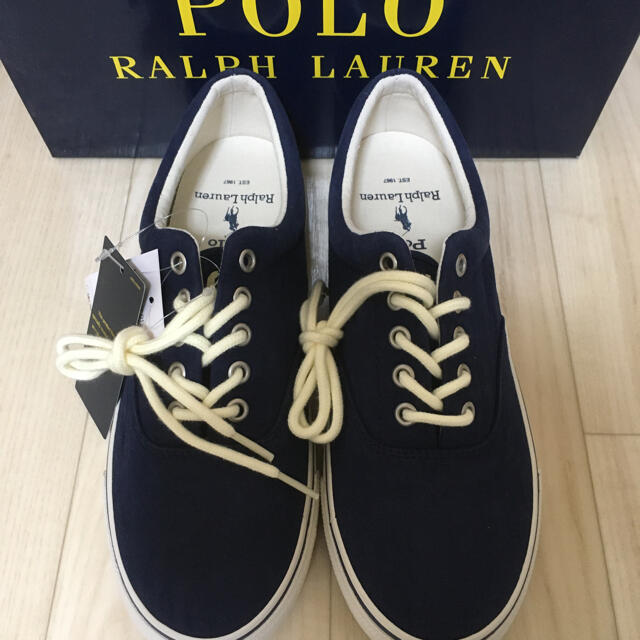 POLO RALPH LAUREN(ポロラルフローレン)の新品未使用　ポロラルフローレン　キャンバススニーカー　25.5㎝ メンズの靴/シューズ(スニーカー)の商品写真