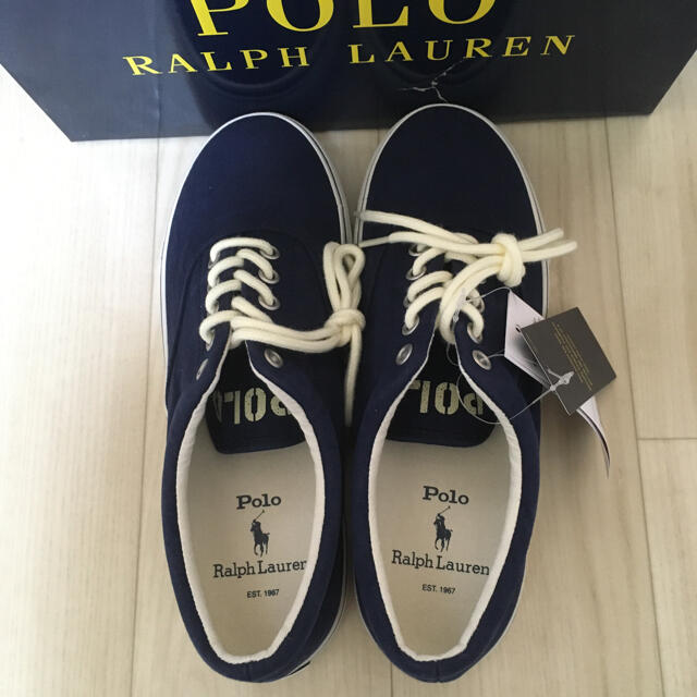 POLO RALPH LAUREN(ポロラルフローレン)の新品未使用　ポロラルフローレン　キャンバススニーカー　25.5㎝ メンズの靴/シューズ(スニーカー)の商品写真