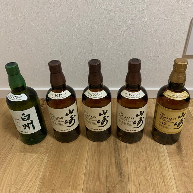 サントリー ウィスキー 山崎12年 1本 山崎 3本 白州 1本 - ウイスキー