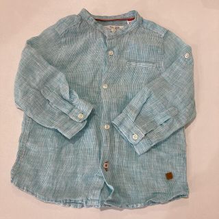 ザラキッズ(ZARA KIDS)の《春物》ZARA リネンシャツ 80㎝(シャツ/カットソー)