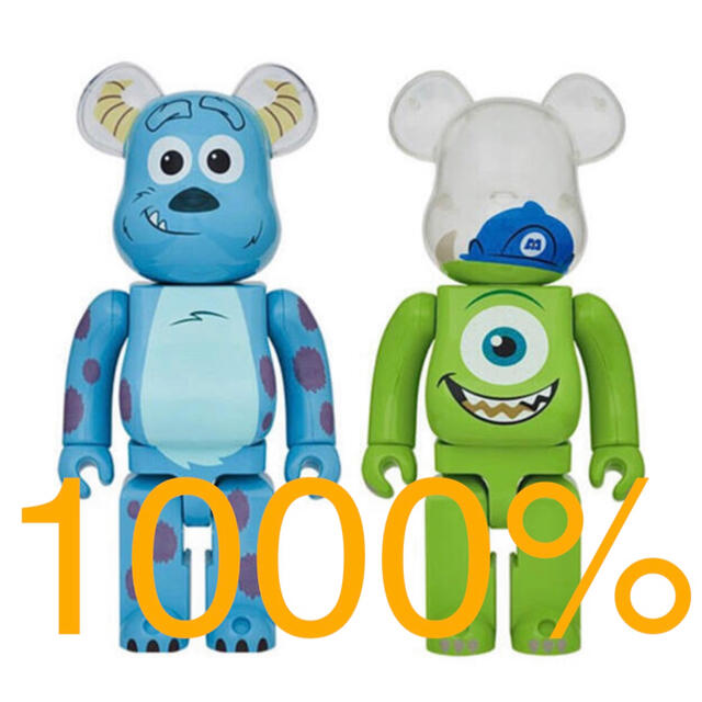 BE@RBRICK モンスターズインク SULLEY／MIKE 1000%