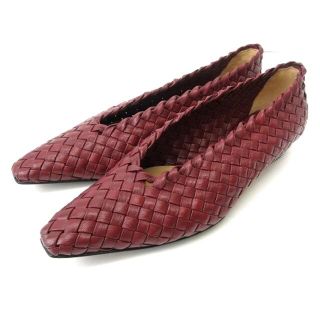 ボッテガヴェネタ(Bottega Veneta)のボッテガヴェネタ BOTTEGA VENETA フラットシューズ ボルドー(バレエシューズ)