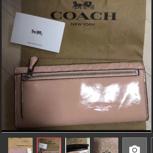 COACH(コーチ)のコーチ　新品未使用　財布　ピンク　長財布　軽量 レディースのファッション小物(財布)の商品写真