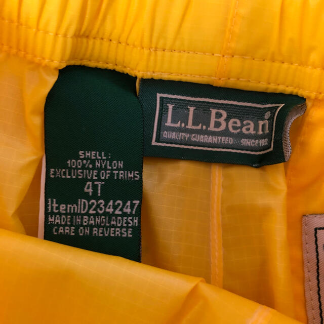 L.L.Bean(エルエルビーン)のL.L.Bean レインジャケット・パンツ　4Ｔ キッズ/ベビー/マタニティのこども用ファッション小物(レインコート)の商品写真