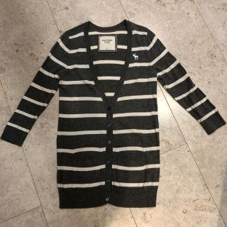 アバクロンビーアンドフィッチ(Abercrombie&Fitch)のアバクロ ニット Lサイズ グレー 七分袖 Abercrombie&Fitch(ニット/セーター)