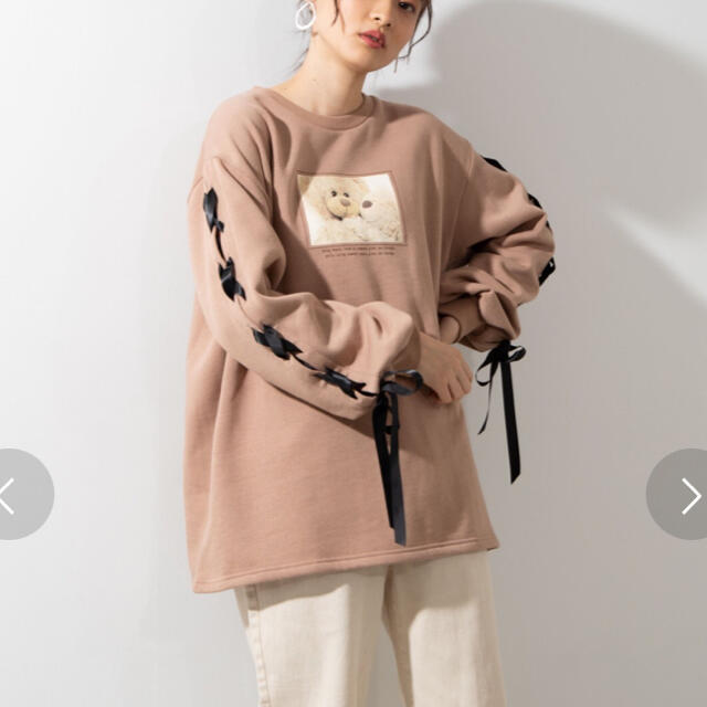 WEGO 最終値下げ WEGO 袖リボン トレーナーの通販 by らんぷ's shop|ウィゴーならラクマ