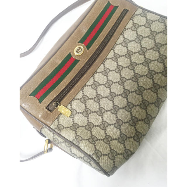GUCCI オールドグッチ ヴィンテージシェリーライン ショルダーバッグ