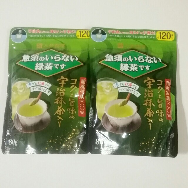 三井銘茶　コクと旨味の宇治抹茶入り　80g  2袋 食品/飲料/酒の飲料(茶)の商品写真