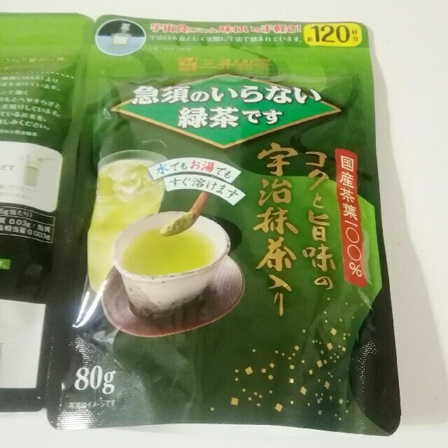 三井銘茶　コクと旨味の宇治抹茶入り　80g  2袋 食品/飲料/酒の飲料(茶)の商品写真