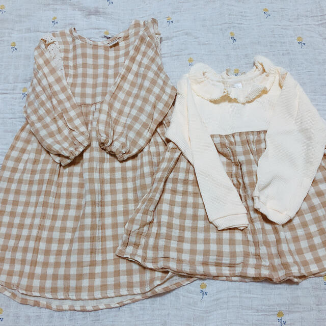 テータテート　ワンピーストップスセット　20日まで キッズ/ベビー/マタニティのキッズ服女の子用(90cm~)(ワンピース)の商品写真