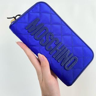 モスキーノ(MOSCHINO)のラスト１【新品】MOSCHINO モスキーノ キルト 長財布 ロイヤルブルー(財布)