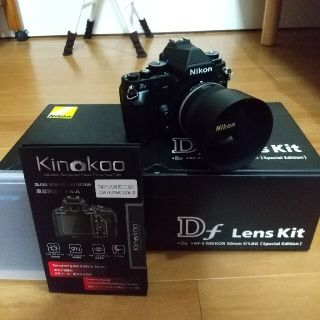 ニコン(Nikon)の美品 Nikon DF ブラック 50mm f1.8 レンズキット(デジタル一眼)