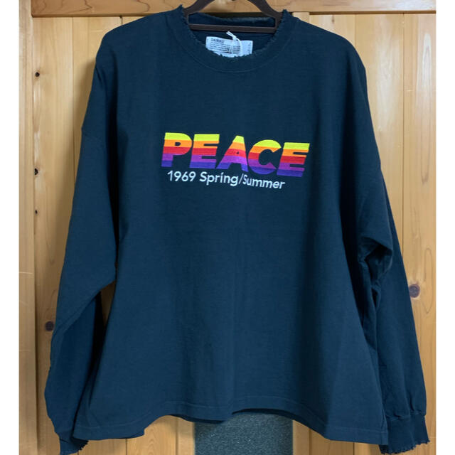 Tシャツ/カットソー(七分/長袖)【DAIRIKU】PEACE Long Sleeve Tee(NIGHT)