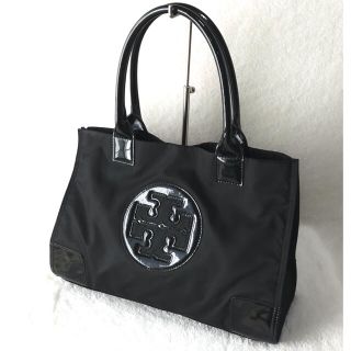 トリーバーチ(Tory Burch)のトリーバーチ ナイロン エナメル トートバッグ エラ ブラック(トートバッグ)