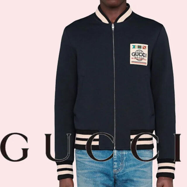 Gucci(グッチ)のGUCCI  WORLDWIDE ブルゾン  サイズ44 美品 ジャケット メンズのジャケット/アウター(ブルゾン)の商品写真