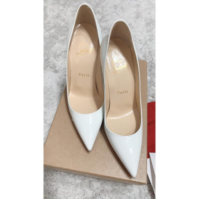 最終値下げ クリスチャンルブタン 白ハイヒール超美品パンプス36サイズ