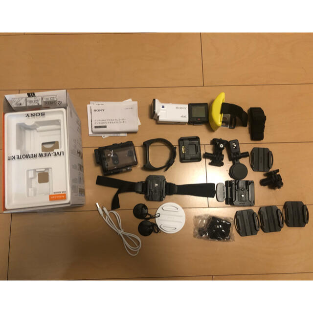 ソニーFDR-X3000Rアクションカメラ128GB TFカード付き付属品多数