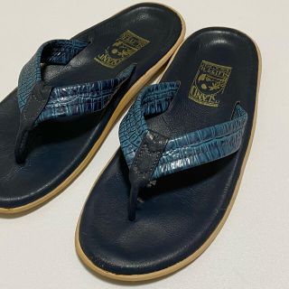 アイランドスリッパ(ISLAND SLIPPER)のアイランドスリッパー　ネイビークロコ　9号(26cm)(サンダル)