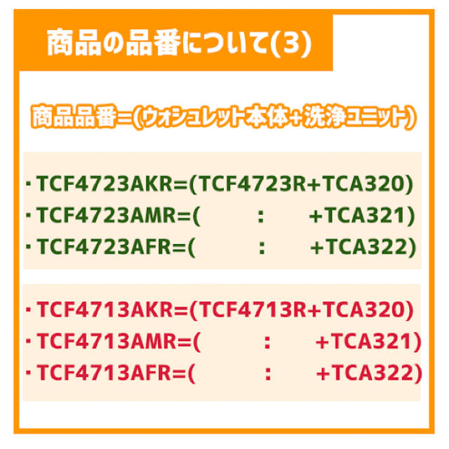 TOTO ウォシュレット アプリコット F1A TCF4713AKR #SC1 - 1