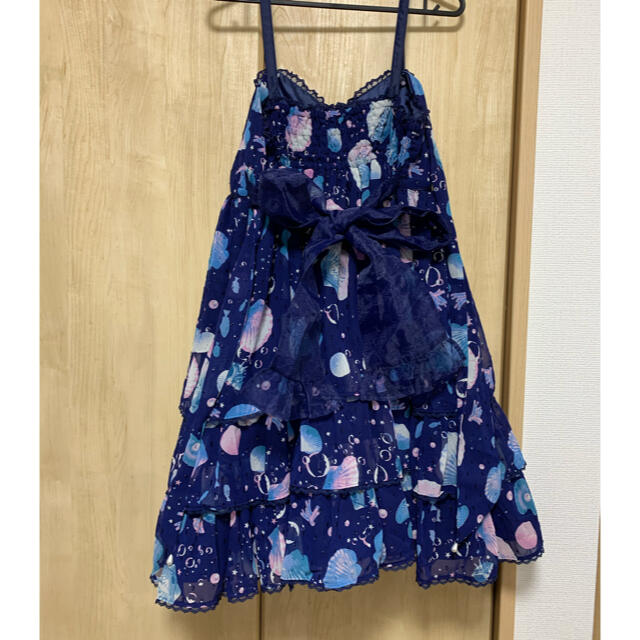 国内正規総代理店アイテム】 Pretty Angelic - JSK Marine ネイビー 【残りわずか】 Angelic pretty Vintage Marineワンピース 紺 マリン ひざ丈ワンピース