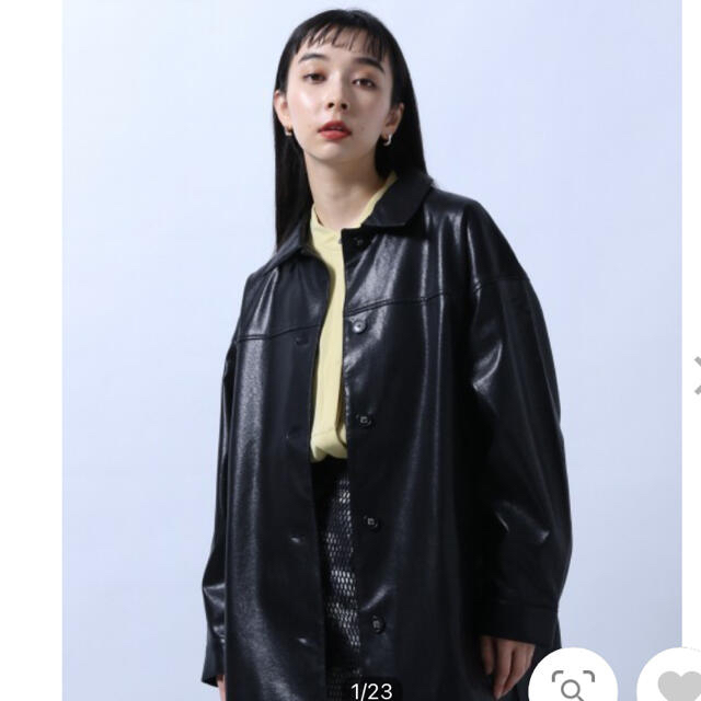 今期 hare ハレ シンセティックレザーシャツジャケット | フリマアプリ ラクマ