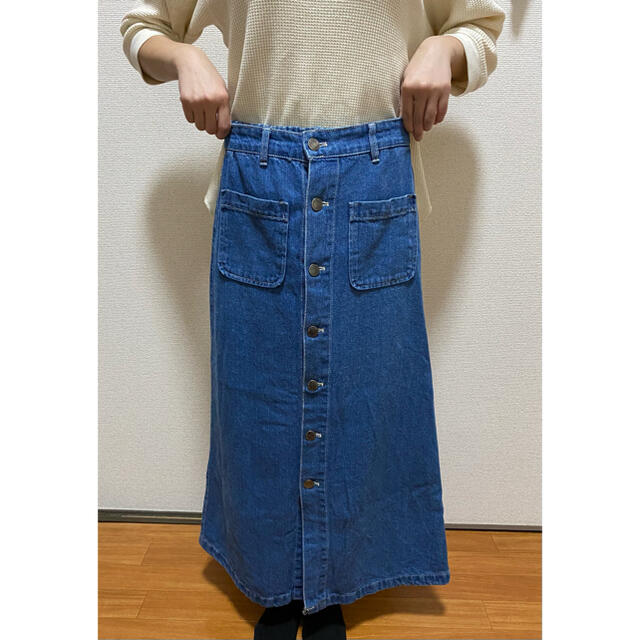 デニムロングスカート（LUTIQUE） レディースのスカート(ロングスカート)の商品写真