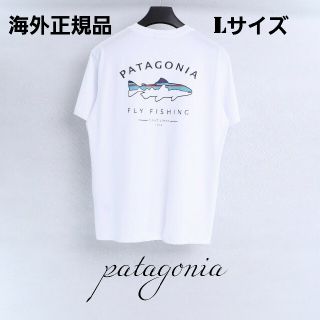 パタゴニア(patagonia)の海外正規品　即日発送　patagonia　半袖Tシャツ　ホワイト　Lサイズ(Tシャツ/カットソー(半袖/袖なし))