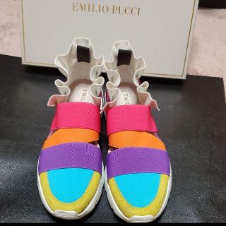 エミリオプッチ(EMILIO PUCCI)の最終お値下げ明日まで！！エミリオプッチ　カラーブロックススニーカー　39(スニーカー)