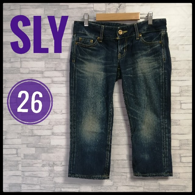 SLY(スライ)の【SLY】7分丈デニムパンツ レディースのパンツ(デニム/ジーンズ)の商品写真