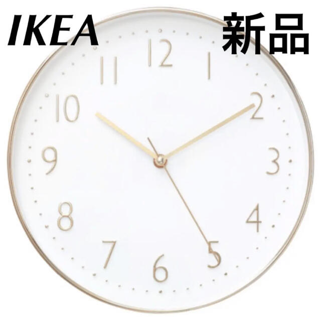 IKEA(イケア)のイケア　IKEA 時計　DILLADE 　ディッラデ　ウォールクロック　ゴールド インテリア/住まい/日用品のインテリア小物(掛時計/柱時計)の商品写真