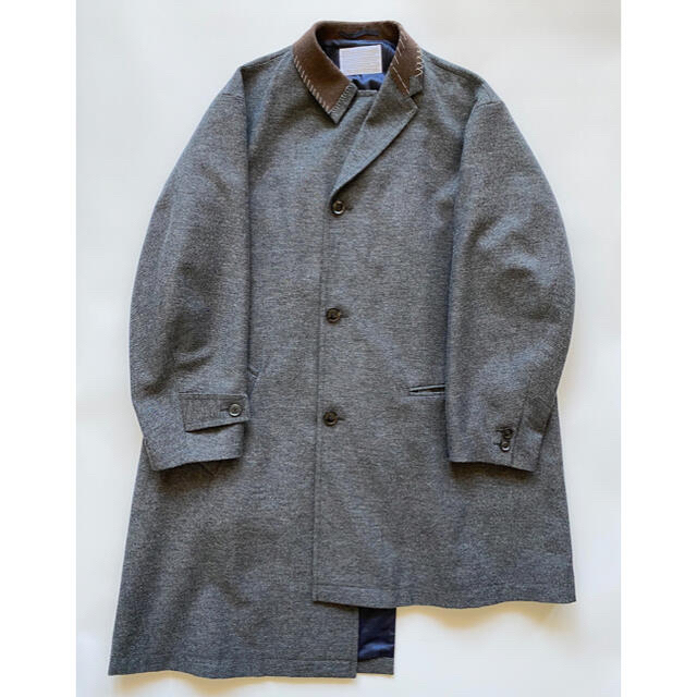 新作モデル kolor - kolor 19aw アシンメトリーコート ステンカラー