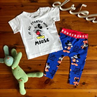 エイチアンドエム(H&M)の3-6m BONDS ディズニーコラボ　ミッキーセット(Ｔシャツ)