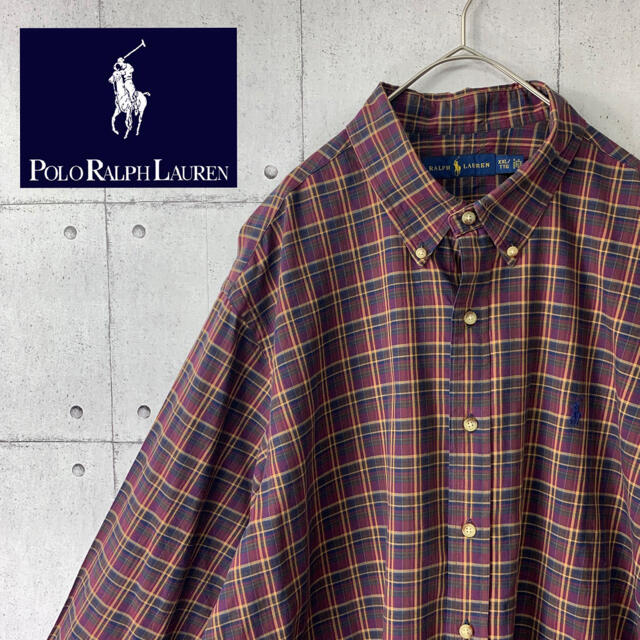 Ralph Lauren(ラルフローレン)の90s 古着　ラルフローレン　シャツ　オーバーサイズ　ゆるだぼ　ビッグシルエット メンズのトップス(シャツ)の商品写真