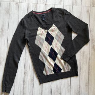 トミーヒルフィガー(TOMMY HILFIGER)のTOMMY HILFIGER アーガイル柄ニット(ニット/セーター)