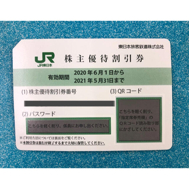 JR 東日本 株主優待券 2枚セット チケットの優待券/割引券(その他)の商品写真