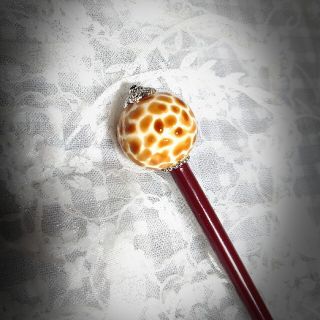 キリン模様の玉かんざし✨ハンドメイド(その他)