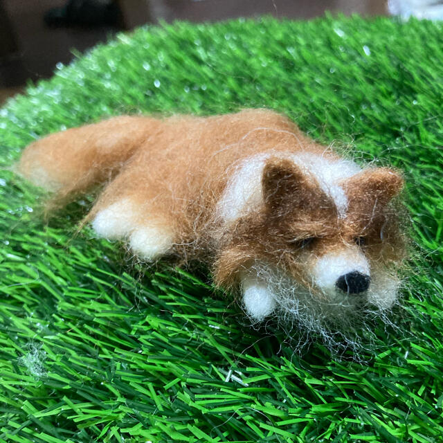 羊毛フェルト犬シェルティの通販 by dog-lover's shop｜ラクマ