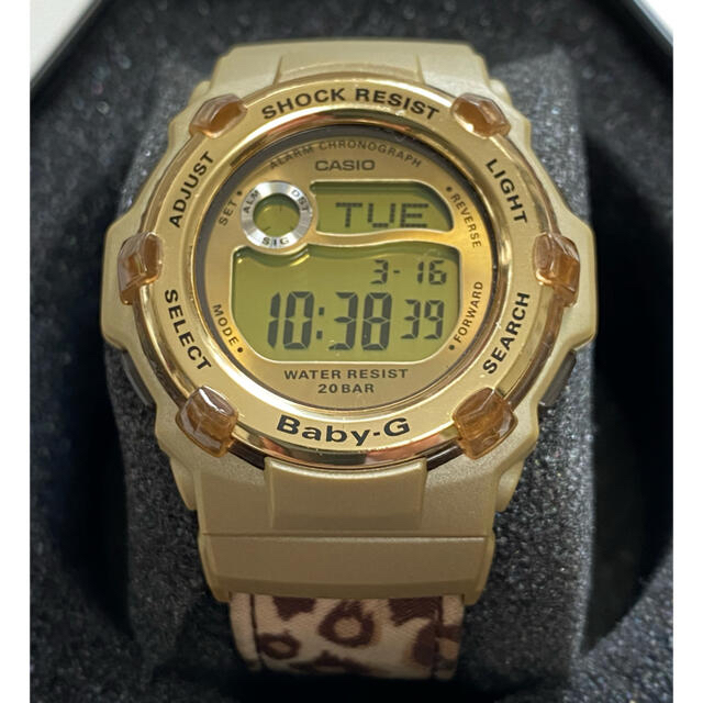 Baby-G - baby-G-SHOCK/BG-3000V/レオパード/ヒョウ柄/ゴールド/絶版の