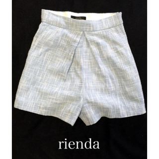 リエンダ(rienda)のrienda  ショートパンツ水色 xs(ショートパンツ)