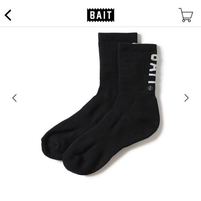 UNDEFEATED(アンディフィーテッド)のBAIT LOGO CREW SOCKS - 777-BAT-SCS-001 メンズのレッグウェア(ソックス)の商品写真