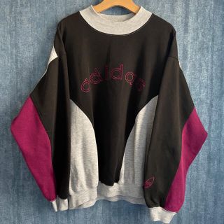 アディダス(adidas)の90's 古着　レア　adidas ハイネック　スウェット　トレーナー　(スウェット)