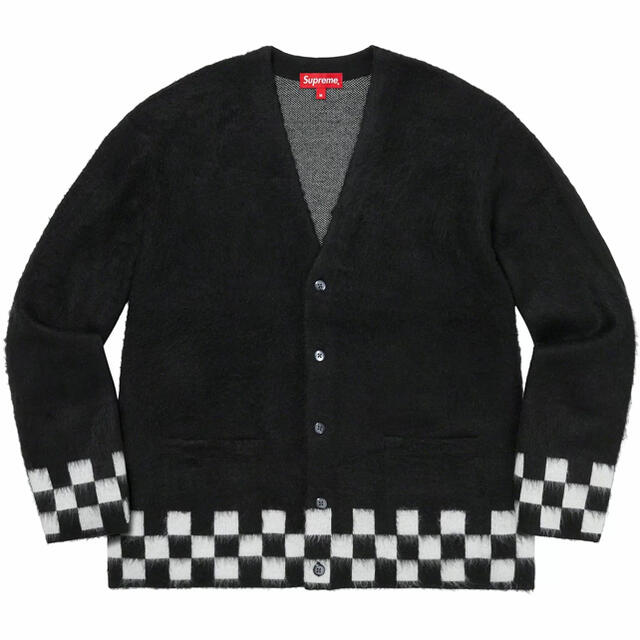 Supreme(シュプリーム)のL supreme brushed checkerboard cardigan メンズのトップス(カーディガン)の商品写真