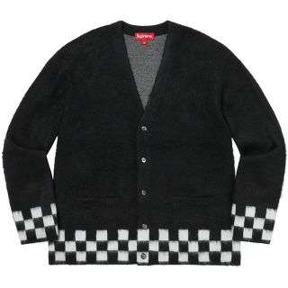 シュプリーム(Supreme)のL supreme brushed checkerboard cardigan(カーディガン)