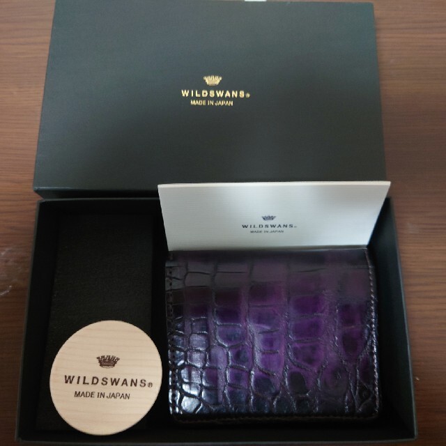 が大特価! ワイルドスワンズ WILDSWANS KF-003 クロコSF 折り財布