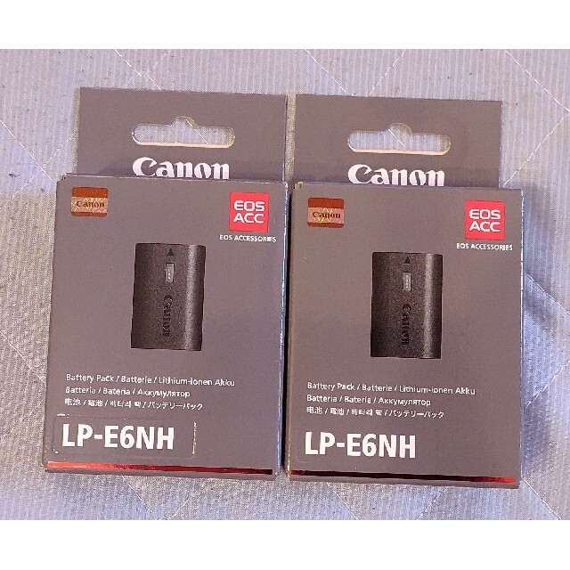 新品 Canon 純正バッテリー LP-E6NH 2個セット 【正規逆輸入品】 35