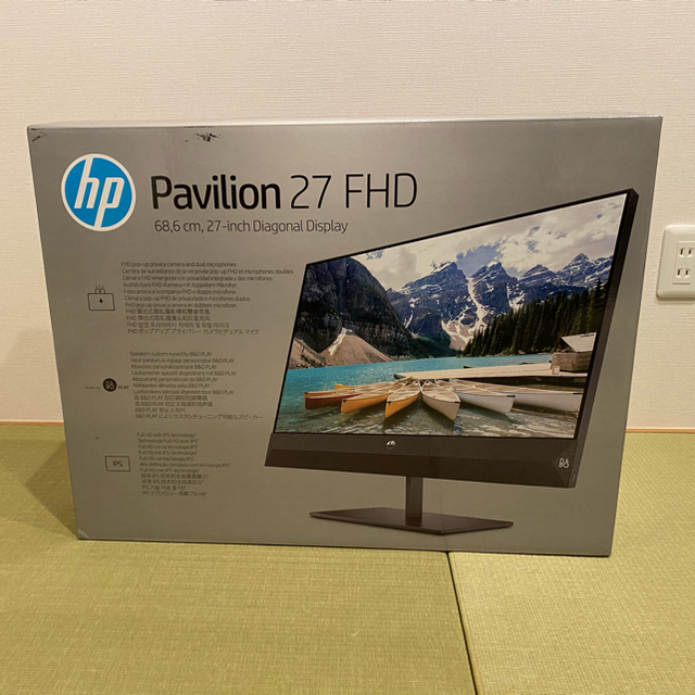 新品未使用品 HP モニター 27インチ Pavilion 27 FHD 1台1920x1080入出力端子