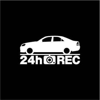 【ドラレコ】トヨタ マークⅡ【110系】後期型 24時間 録画中 ステッカー(セキュリティ)