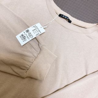 イング(INGNI)のINGNI 新品未使用 無地Tシャツ ベージュ 値下げしました(カットソー(長袖/七分))