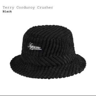 シュプリーム(Supreme)のsupreme Terry Corduroy Crusher  ブラック(ハット)